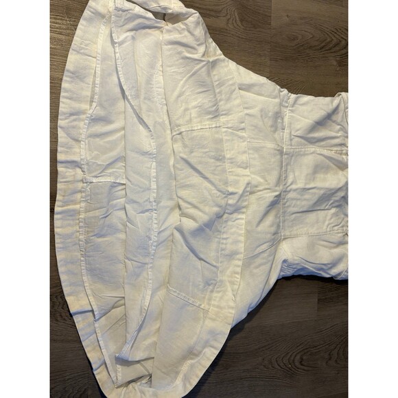 Abercrombie & fitch strapless linen minidress lined fit & flare white bride grad - Picture 8 of 9